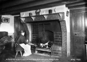A Co. Antrim Kitchen with Fireplace for Coal and Turf