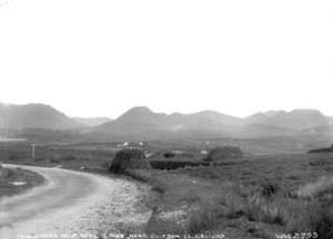 Connemara Peat Bog and Twelve Pins near Clifden, Co. Galway