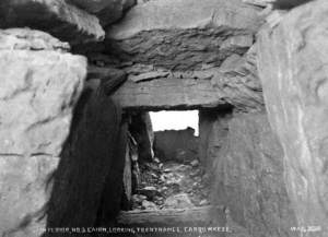 Interior, No. 3, Cairn, Looking to Entrance, Carrowkeel