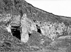 Indurated Chalk Capped by the Plateau Basalts, Whitewell Quarry, Belfast