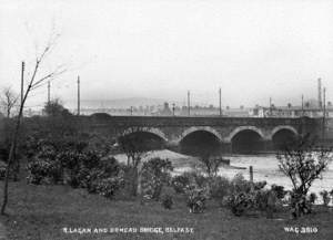 River Lagan and Ormeau Bridge, Belfast