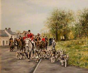 Hunt Passing through a Village