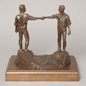 Two Figures Shaking Hands