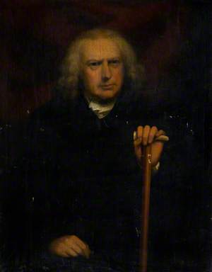 Portrait of an Old Man Leaning on a Cane