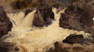 The Falls at Pont-y-Pair, Betwys-y-Coed, Caernarvonshire