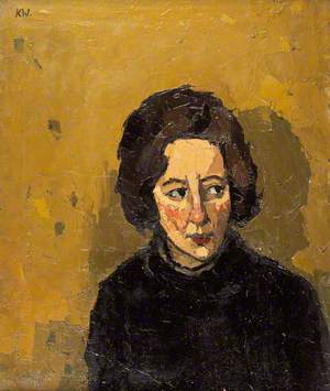 Portrait of a Young Woman Looking Left