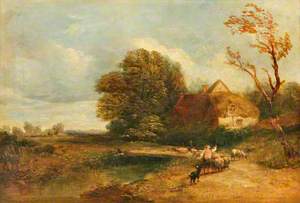 Landscape with a Cottage and a Flock of Sheep