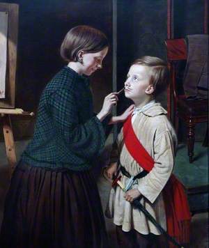 A Girl and a Boy Playing