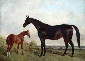 Mare and Foal in a Landscape