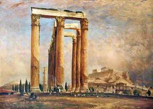 The Temple of Jupiter and the Acropolis, Athens