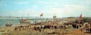 Laying the Foundation Stone of Birkenhead Docks, 1845