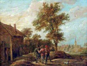 Boors in a Landscape