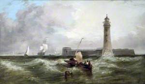 The Black Rock Fort and Lighthouse, Liverpool