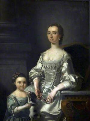 Mrs Thomas Johnson and Her Daughter