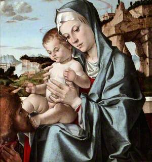 The Virgin and Child with a Saint