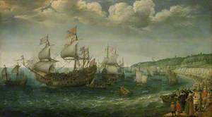 Embarkation of the Elector Palatine in the 'Prince Royal' at Dover, 25 April 1613