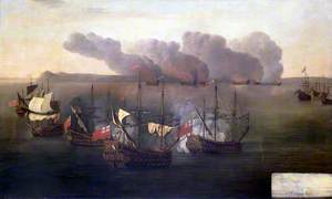 Beach and Van Ghent Destroy Six Barbary Ships near Cape Spartel, Morocco, 17 August 1670