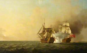 Action between HMS 'Nottingham' and the 'Mars', 11 October 1746