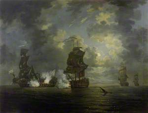 The Capture of the 'Foudroyant' by HMS 'Monmouth', 28 February 1758