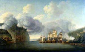 Forcing a Passage of the Hudson River, 9 October 1776