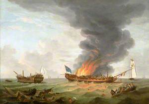 The 'Quebec' and 'Surveillante' in Action, 6 October 1779