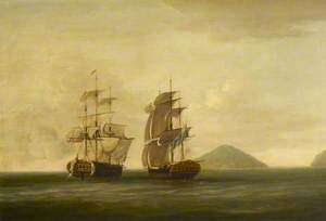 HMS 'Pearl' Capturing the 'Esperance', 30 September 1780