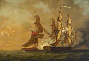 HMS 'Scourge' Capturing the 'Sans Culotte', 13 March 1793