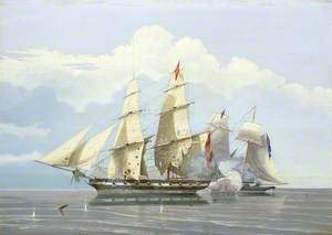The Capture of the Slaver 'Formidable' by HMS 'Buzzard', 17 December 1834