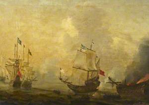 Action between Spanish and Swedish Ships, c.1650