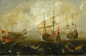 Action between English and Spanish Ships