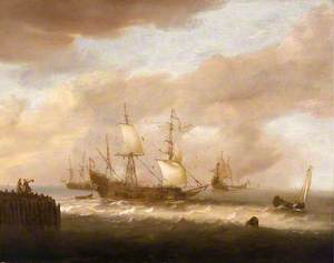 The Departure of an East Indiaman