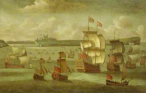 A Ship Flying the Royal Standard with Other Vessels off Dover