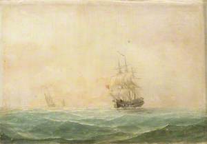 A Frigate Running before the Wind