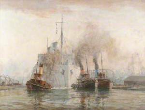 The 'Rangitata' and Three London Tugs