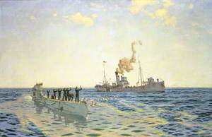 Surrender of U-111 to the Trawler 'Lady Shirley'