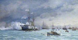 HMS 'Edinburgh' on Anti-Torpedo Exercise