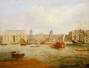 Shipping on the Thames by Greenwich Hospital