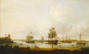 Ships off the Gun Wharf at Portsmouth, 1770