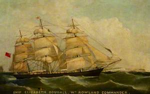 The Ship 'Elizabeth Dougall' Under Sail