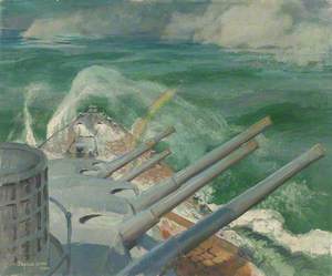 HMS 'Mauritius' on Full Speed Trial