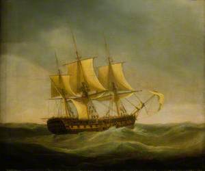 The East Indiaman 'Saint Vincent' Saving the Crew of the East Indiaman 'Ganges', 29 May 1807
