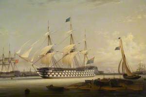 HMS 'Britannia' Entering Portsmouth Harbour