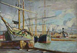 A Barquentine, St Malo, Christmas Day, 1927