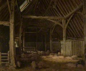 An Interior of a Barn