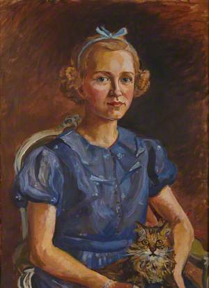 Girl with a Cat (Lady Rozelle)