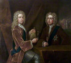 Thomas Pelham-Holles (1693–1768), 1st Duke of Newcastle-under-Lyne with Henry Fiennes Clinton (1684–1728), 7th Earl of Lincoln, KG