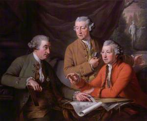 Sir William Chambers; Joseph Wilton; Sir Joshua Reynolds