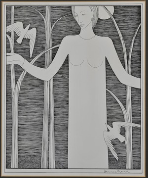 Woman with Birds