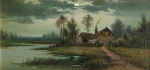 Cottage by Moonlight