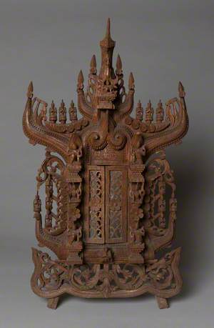 Carved Burmese Panel
